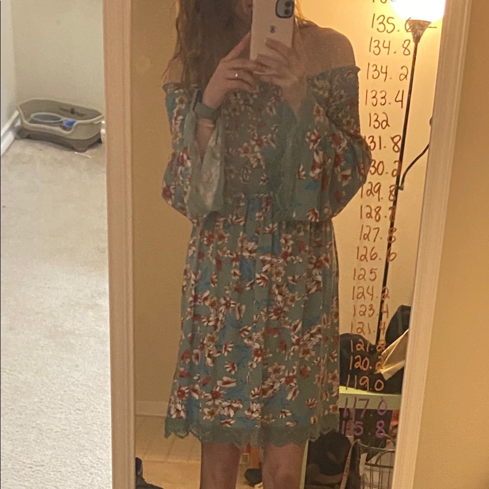 Off the shoulder dress